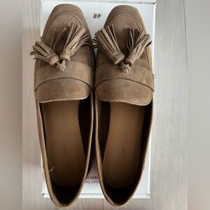 H&M Suede Brown Loafers with Tassels